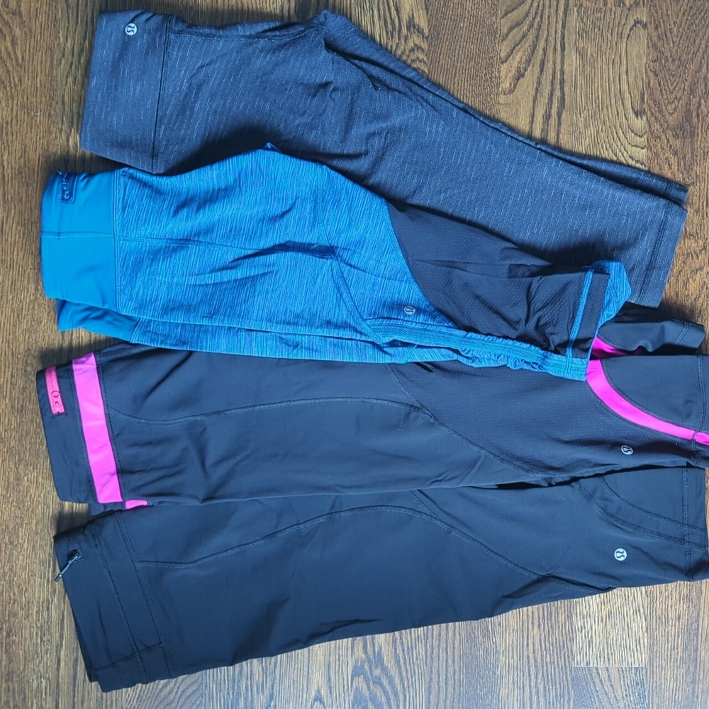 Lululemon Lot of Four Leggings Size 6